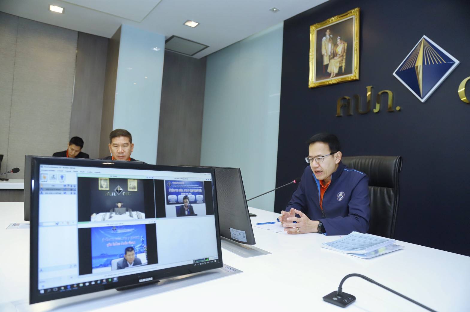 คปภ.ประชุมวิดีโอคอนเฟอเรนซ์ คปภ.ภาค 8-9 ออกมาตรการเร่งด่วนช่วยเหลือผู้ประสบภัยพายุปาบึก