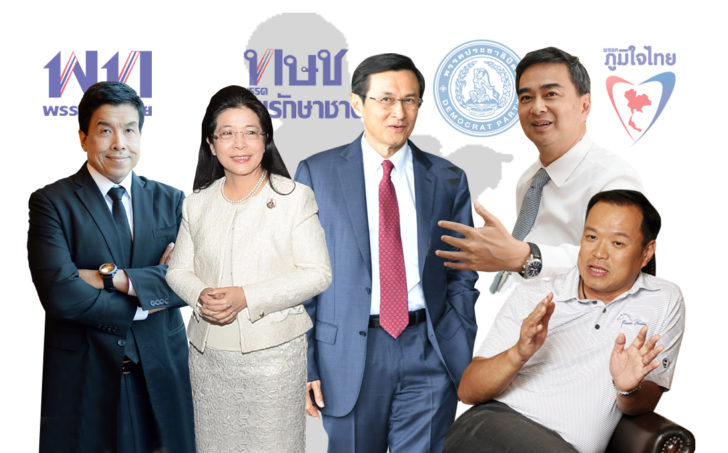 เปิดหน้า 5 ว่าที่นายกรัฐมนตรี