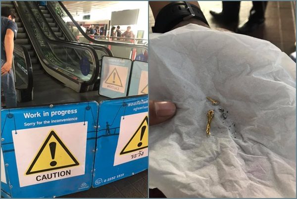 แห่ชมบีทีเอส! แงะบันไดเลื่อนช่วยหา ‘ตุ้มหูเพชร’ ผู้โดยสาร