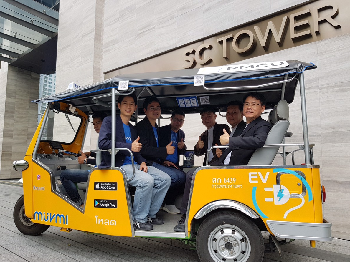 SC Asset ร่วมกับ Muvmi เปิดจุดบริการเรียกรถตุ๊กตุ๊กไฟฟ้าผ่านแอปฯ