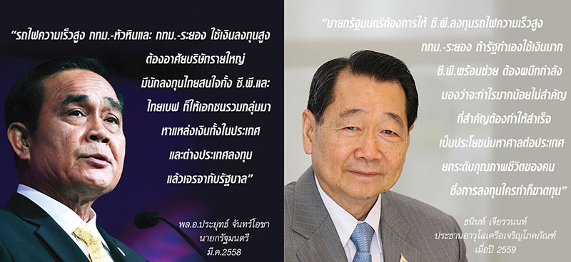 ทุกขลาภ “ซี.พี.” ปักธง “ไฮสปีด” รับเสี่ยง 50 ปี แลกเงื่อนไขพิเศษ