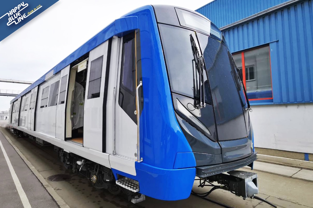 อวดโฉม รถไฟฟ้าสายสีน้ำเงิน ส.ค.วิ่งฉิว “หัวลำโพง-บางแค”