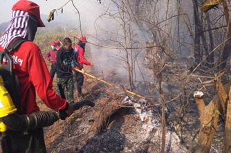 การดำเนินงานแก้ไขปัญหาหมอกควัน 9 จังหวัดภาคเหนือ ณ วันที่ 15 เมษยน 2562