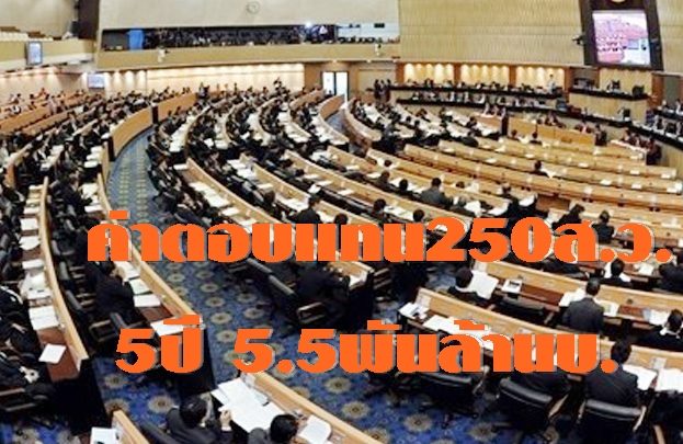 อจ.จุฬาฯ คำนวณค่าตอบแทน 250 ส.ว. อยู่ 5 ปี จ่าย 5.5 พันล้าน !!