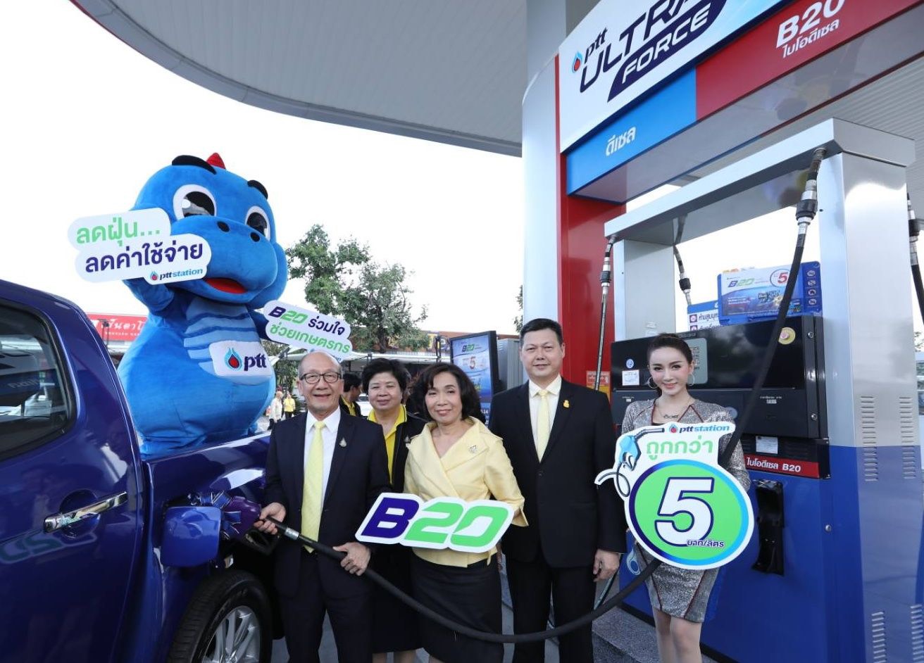 ยอดขาย B20 พุ่งเป็น 2 เท่า “พีทีที โออาร์” เพิ่มสถานีบริการน้ำมันกลุ่มรถกระบะ