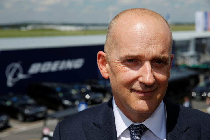 Greg Smith, Boeing CFO, is seen during the 53rd International Paris Air Show at Le Bourget Airport near Paris