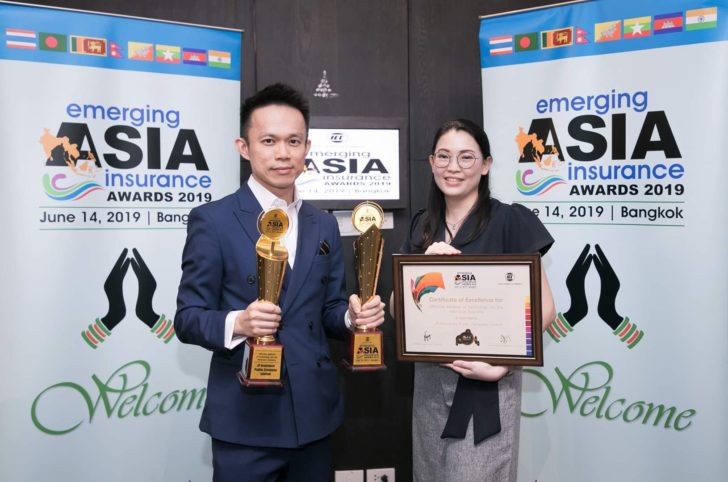 368350 “เจพี ประกันภัย” คว้า 2 รางวัล! จากเวที Emerging Asia Insurance Awards 2019