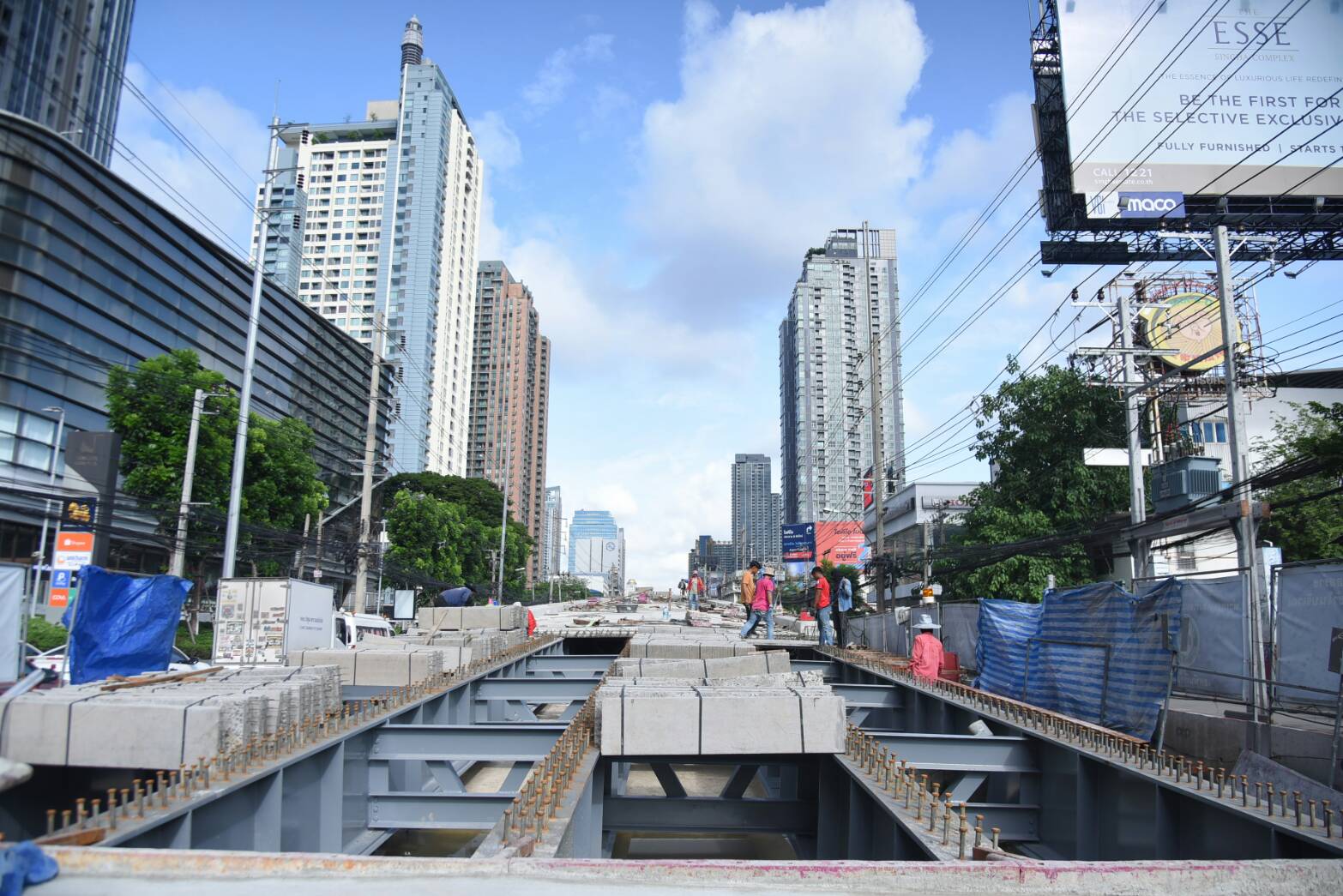 กทม.ปรับปรุงสะพานข้ามแยกอโศกคืบหน้า 76% เปิดการจราจรได้ 1 ก.ย.นี้