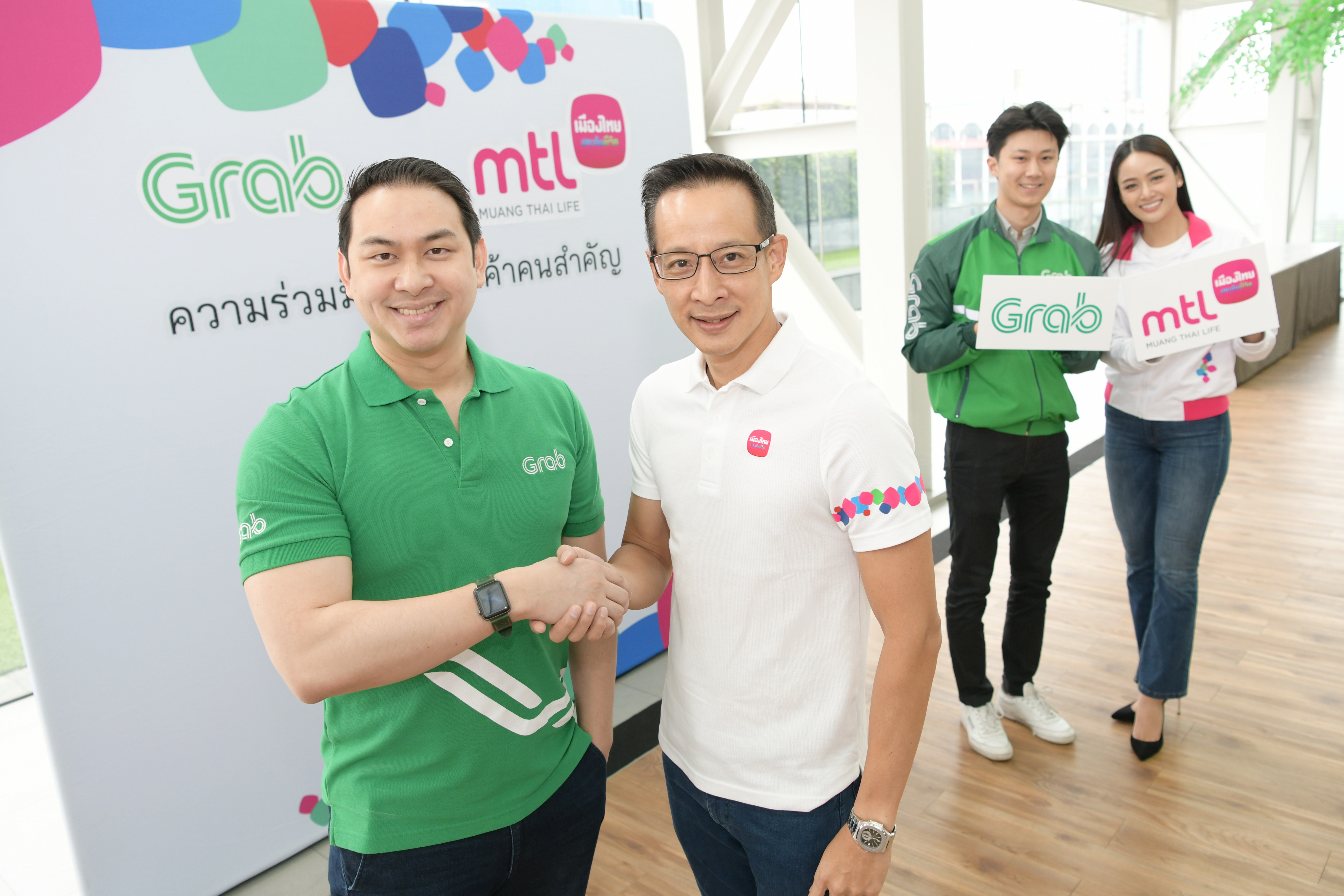 เมืองไทยประกันชีวิตจับมือ Grab หนุนคุ้มครองชีวิต-ชดเชยรายวันผู้ขับขี่แกร็บ