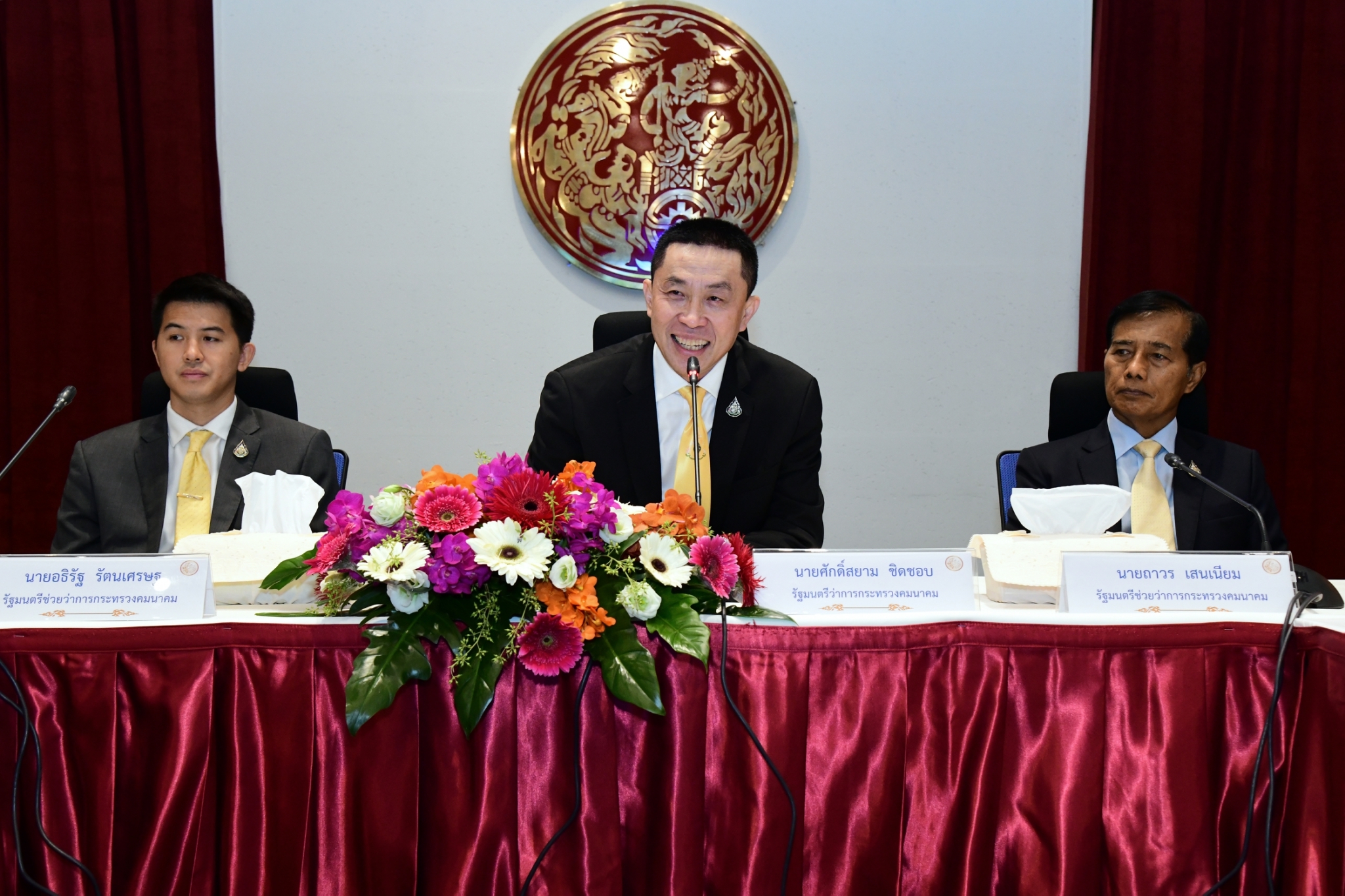 ฟิตจัด! 3 รัฐมนตรีคมนาคมประเดิมงานแรกบี้กรมทางหลวงแก้รถติดหนึบพระราม2