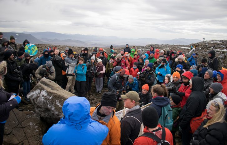Monument unveiled at site of Okjokull, Iceland's first glacier lost to climate change