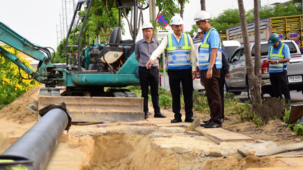 กปน.ทุ่ม 13 ล้าน วางท่อประปาใหม่ พร้อมงานก่อสร้างรถไฟสายสีแดงเสร็จปลายปีนี้