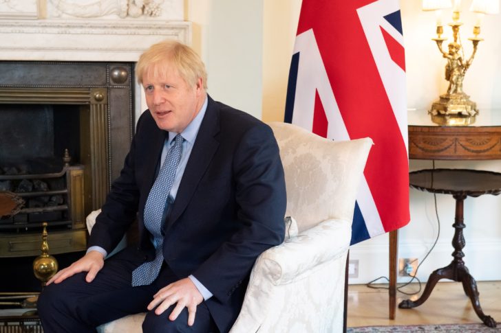 Britain's PM Johnson meets with Estonia's PM Ratas at Downing Street in London