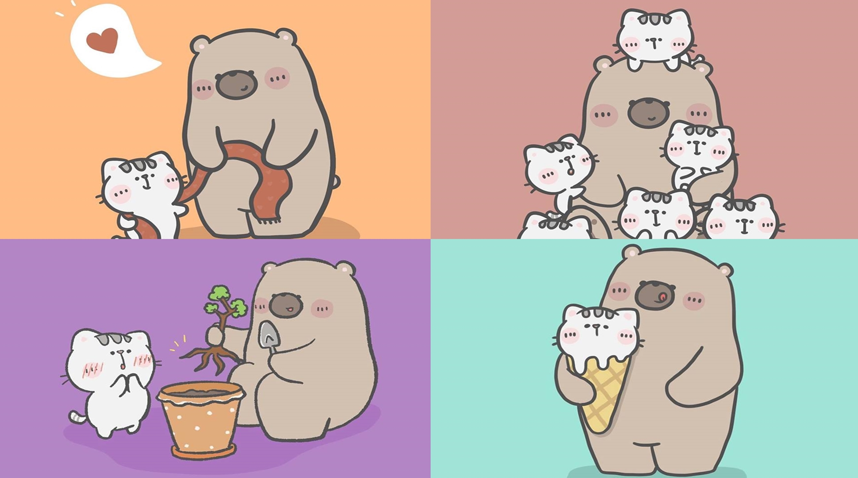 คุณหมีกับเจ้าเหมียว จาก LINE สู่ Merchandise