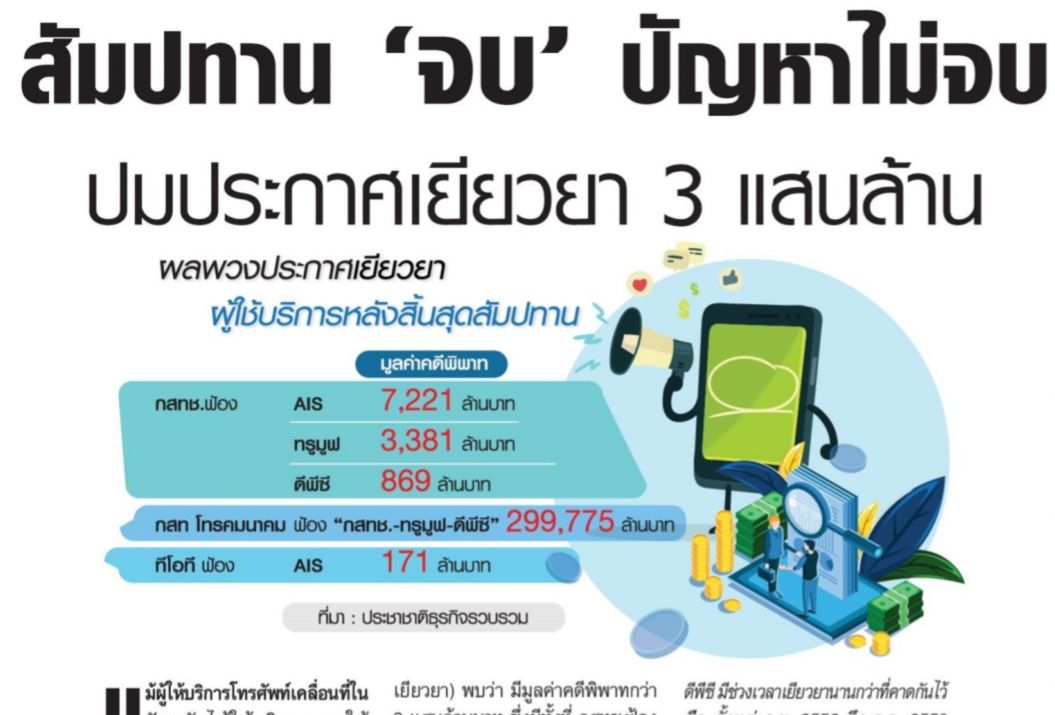 สัมปทาน “จบ” ปัญหาไม่จบ ปมประกาศเยียวยา 3 แสนล้าน