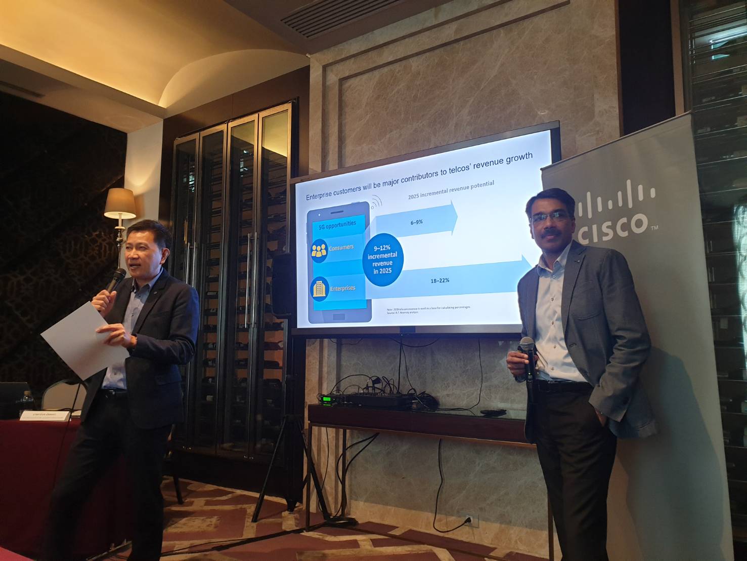 ซิสโก้ และ เอ.ที. เคียร์เน่ เผย 5G ช่วยเพิ่มรายได้ให้โอเปอเรเตอร์ไทยกว่า 3.4 หมื่นล้านบาท/ปี