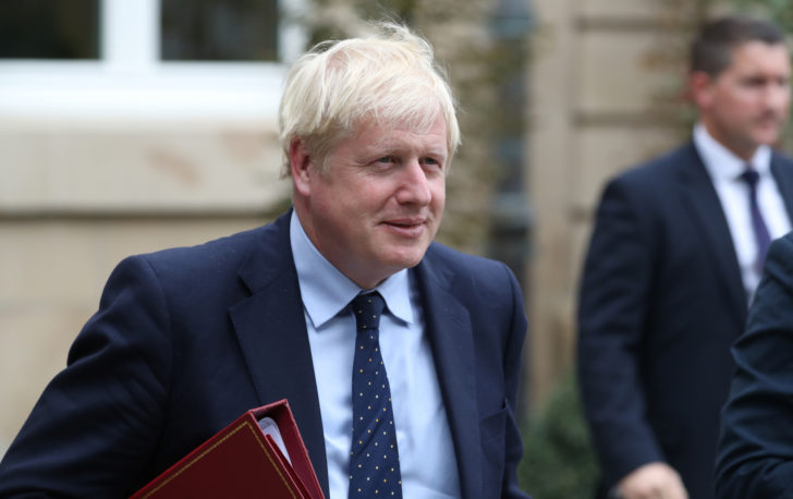 British Prime Minister Boris Johnson visits Luxembourg