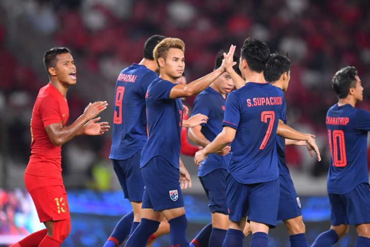 20514420190910 WC2022QL Indonesia vs THAILAND นิชิโนะขอบคุณนักเตะทุกคนที่ทำงานหนัก ปรับตัวได้ดี ทำให้ชนะอินโด คว้า 3 แต้มแรกกลับบ้าน
