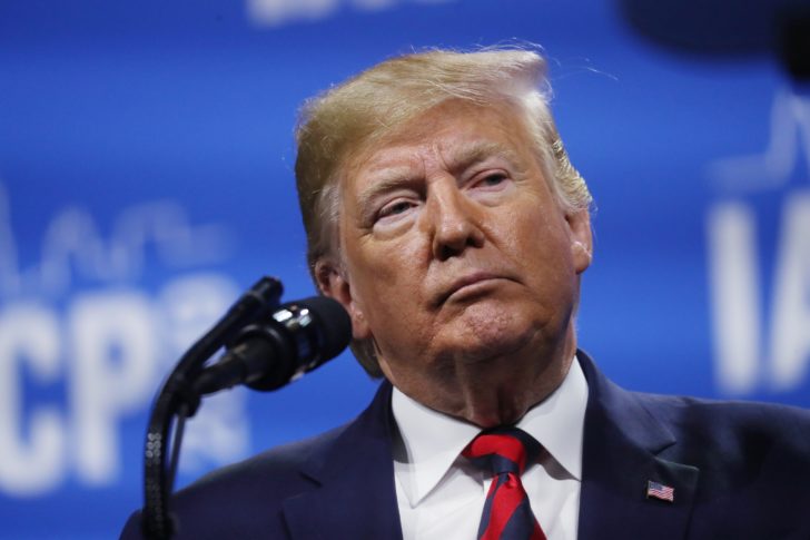 U.S. President Trump attends International Association of Chiefs of Police annual conference and expo in Chicago