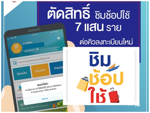 ตัดสิทธิ์ชิมช้อปใช้