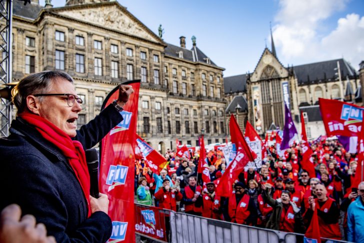 NETHERLANDS-DEMONSTRATION-PENSION