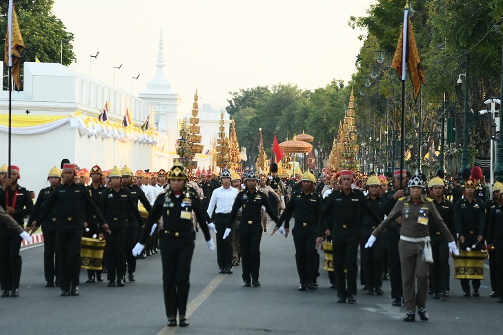 ชมการซ้อมขบวนเรือและริ้วขบวนราบ สำหรับการเสด็จพระราชดำเนินเลียบพระนคร 12 ธันวาคมนี้