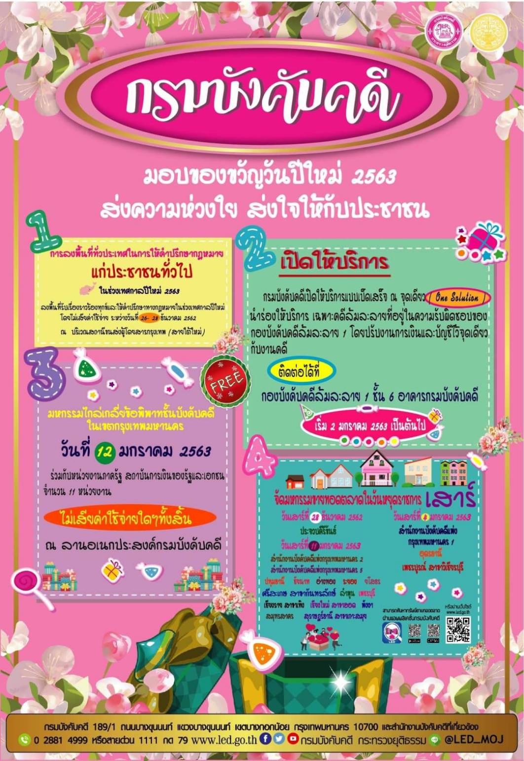 เปิดวันสต็อป​เซอร์วิส​บริการ​ “บังคับคดีล้มละลาย” เริ่ม​ 2​ ม.ค.นี้