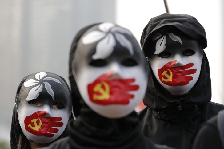 APTOPIX Hong Kong Protest Uighur