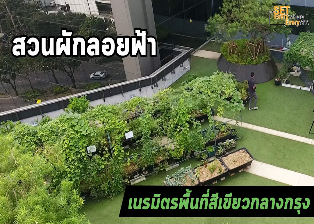 ไปรู้จัก “สวนลอยฟ้า” ย่านธุรกิจรัชดา