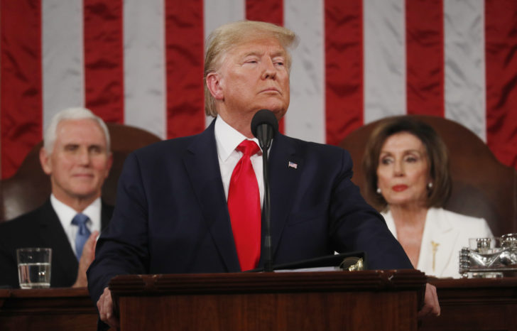 U.S. President Trump delivers State of the Union address at the U.S. Capitol in Washington