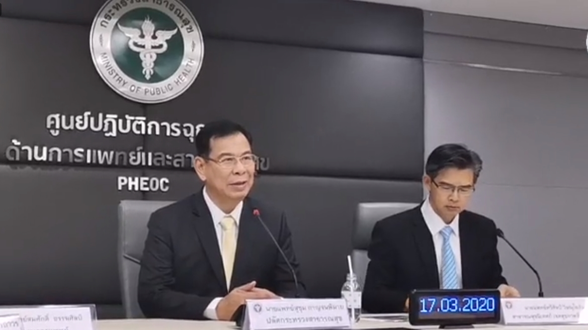 สธ.แถลงวันนี้ พบผู้ป่วยโควิด-19 รายใหม่เพิ่ม 30 ราย รวมผู้ป่วยสะสม 177 ราย