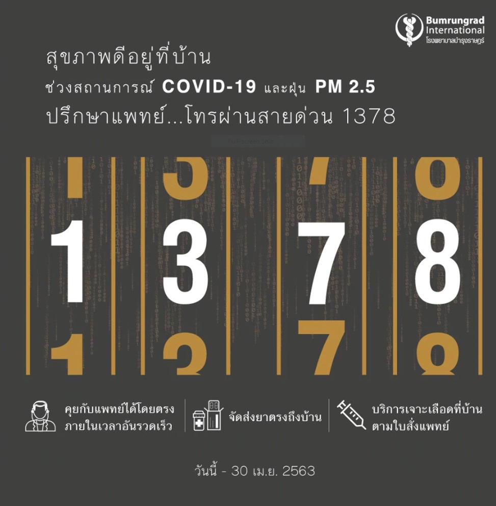 สุขภาพดีอยู่ที่บ้าน ช่วงสถานการณ์ COVID-19 เเละฝุ่น PM 2.5