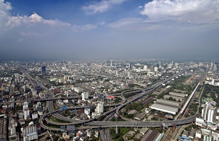 A view of Bangkok highways