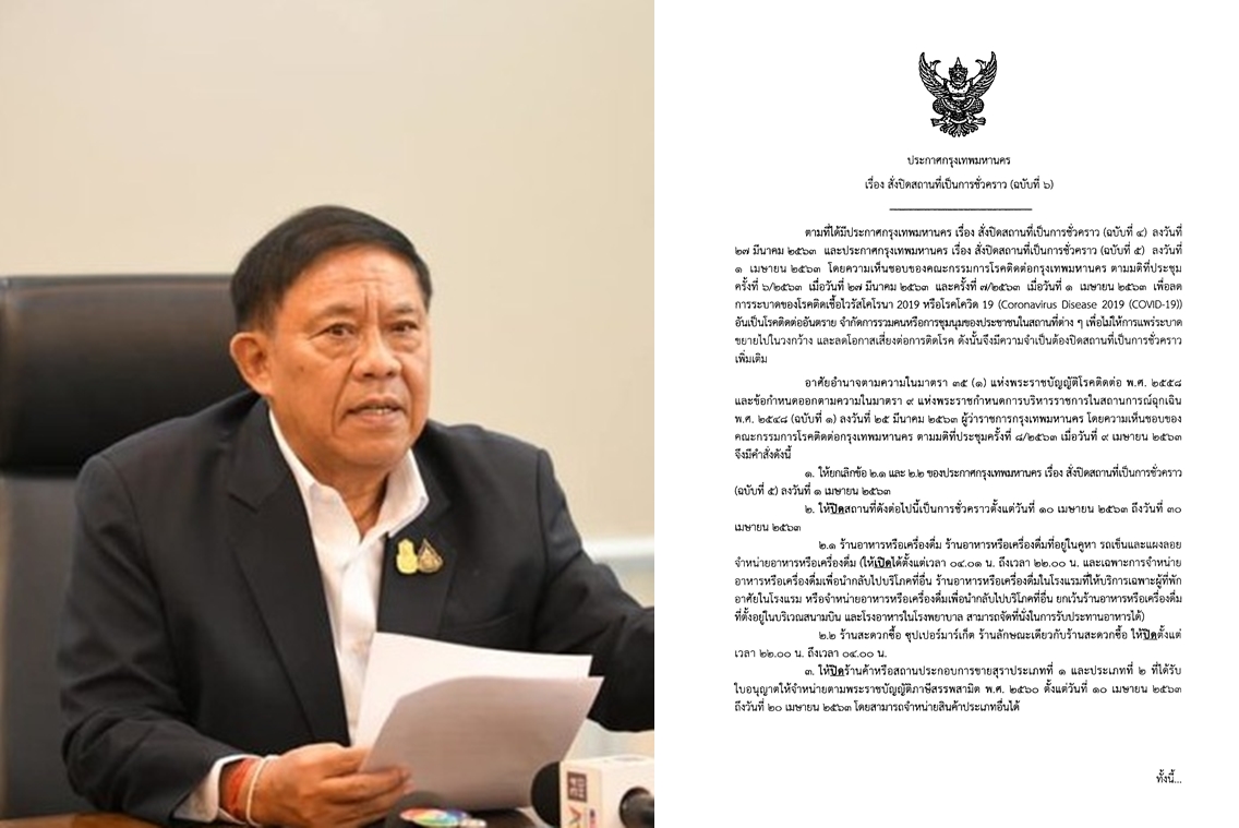 กทม.ออกประกาศห้ามขาย “เหล้า-เบียร์” ตั้งแต่วันที่ 10-20 เมษายน 2563