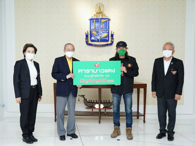 “คาราบาว กรุ๊ป” บริจาคเงิน 50 ล้านบาท สนับสนุนกองทุนชัยพัฒนาสู้ภัยโควิด 19