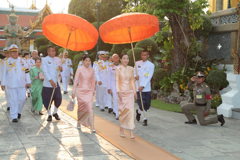 เจ้าฟ้าพัชรกิติยาภา เสด็จแทนพระองค์ไปในการพระราชพิธีสงกรานต์ ณ วัดพระแก้ว