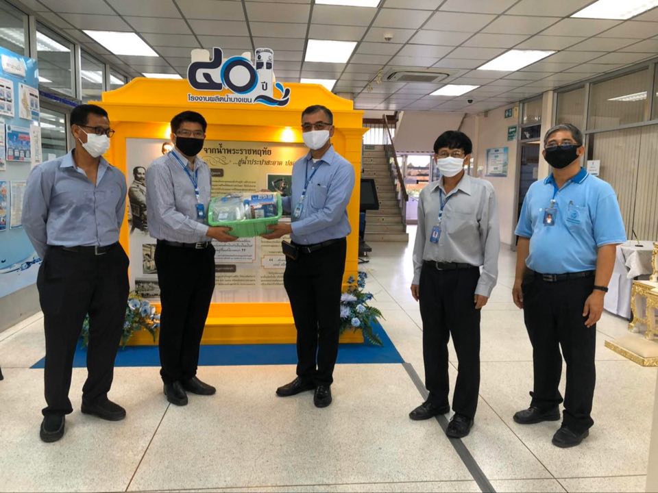 ผู้ว่าการ กปน. ตรวจเยี่ยมโรงงานผลิตน้ำบางเขน กำชับมาตรการรับมือ COVID-19