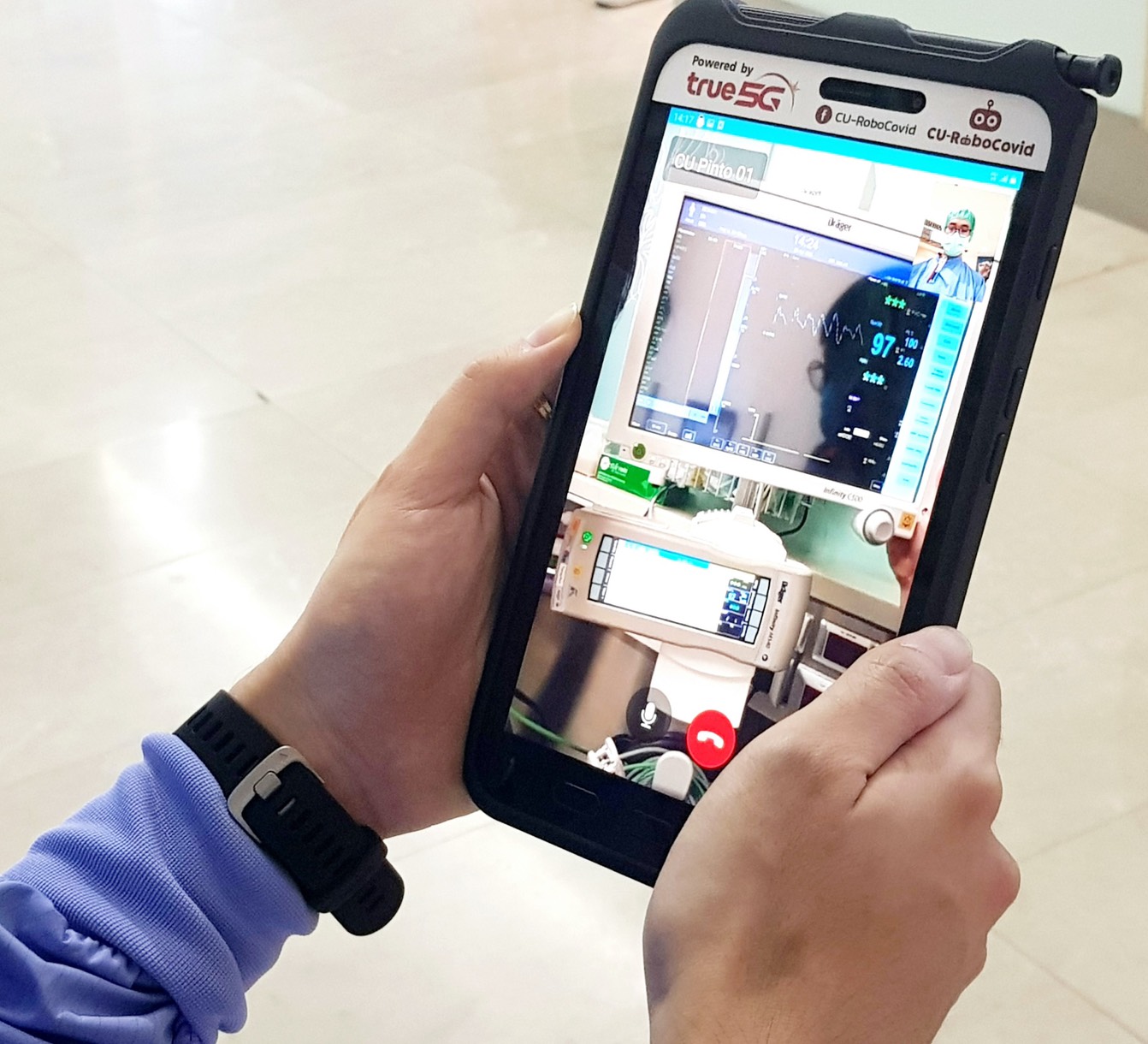 หุ่นยนต์ 5G ช่วยหมอสู้โควิด-19 มาแล้ว ‘ทรู’ผนึกวิศวฯจุฬาฯ-HG Robotics-obodroid’ นำร่อง