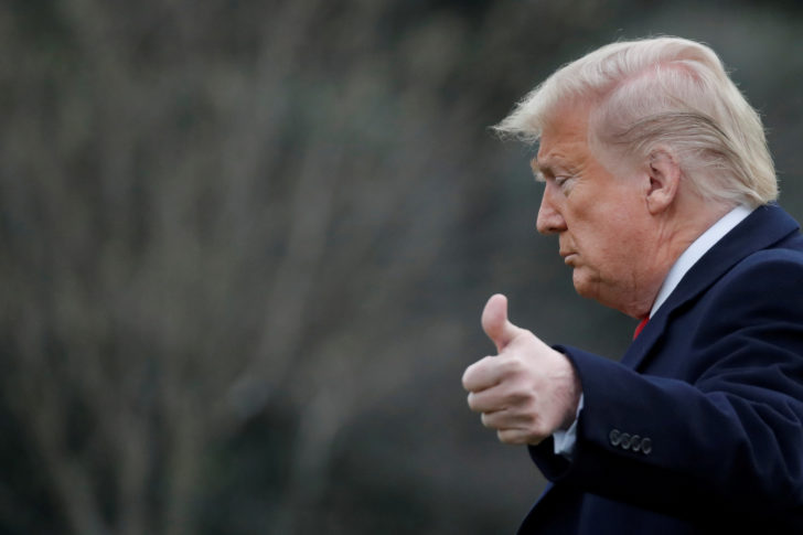 FILE PHOTO: U.S. President Trump departs for travel to Scranton, Pennsylvania from the White House in Washington