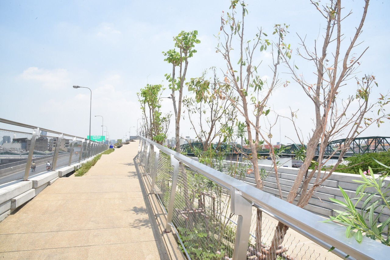 สวนสาธารณะลอยฟ้า “สะพานพระปกเกล้า” เปิดใช้ มิ.ย.นี้