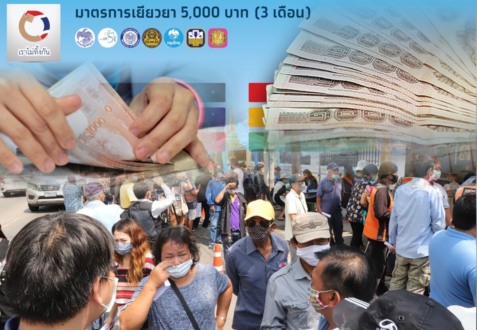 ตรวจสอบสถานะเราไม่ทิ้งกัน 22 พ.ค. คลังโอนเงิน 4.4 แสนราย