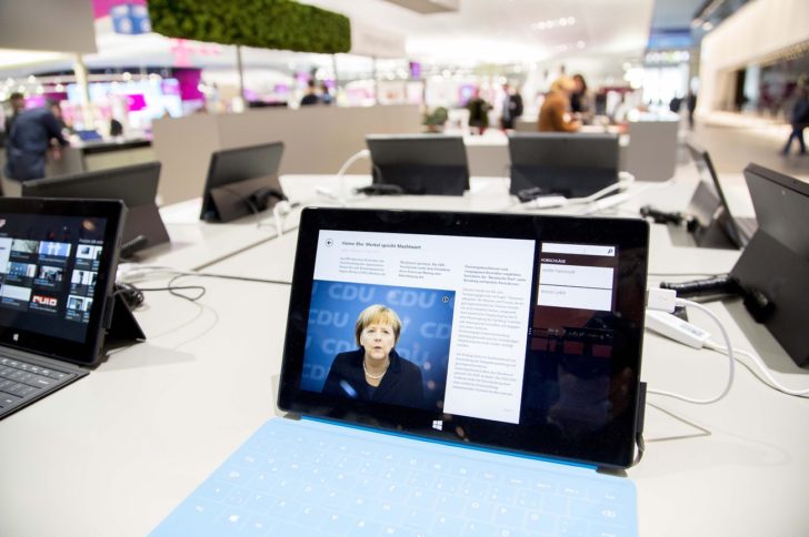 GERMANY-POLAND-IT-TECHNOLOGY-MICROSOFT-CEBIT-TRADE SHOW