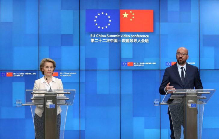 EU holds a virtual summit with China