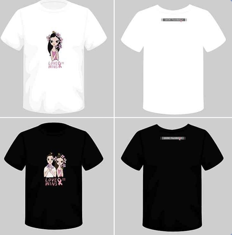 เสื้อยืด New Collection รายได้มอบศูนย์มะเร็งเต้านมแก่ผู้ยากไร้