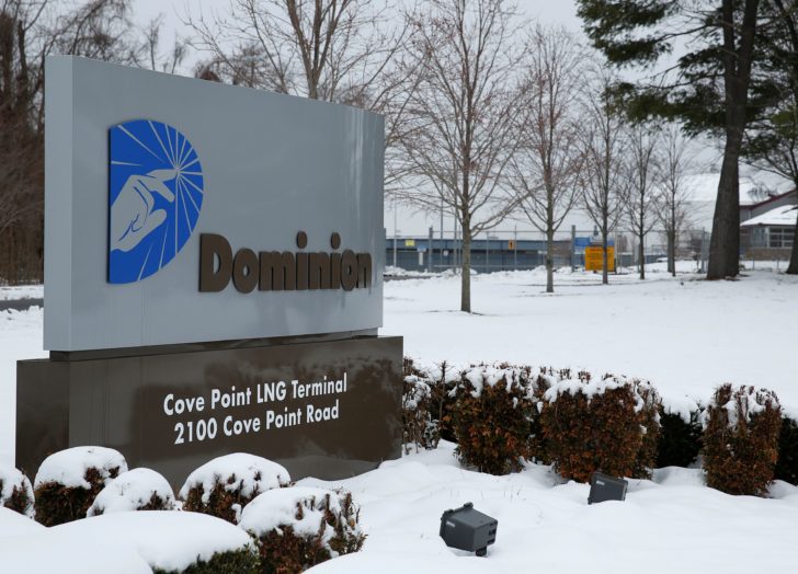 FILE PHOTO: Exterior grounds of Dominion Cove Point Liquefied Natural Gas facility in Maryland