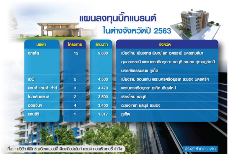 กราฟิกแผนลงทุน