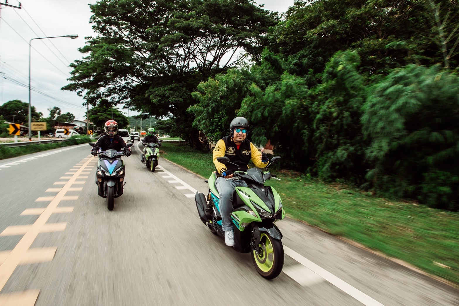 ยามาฮ่า  โชว์สมรรถนะ King of 150 Class  แอร็อกซ์ 155 และ เอ็กซ์ไซเตอร์ 150  