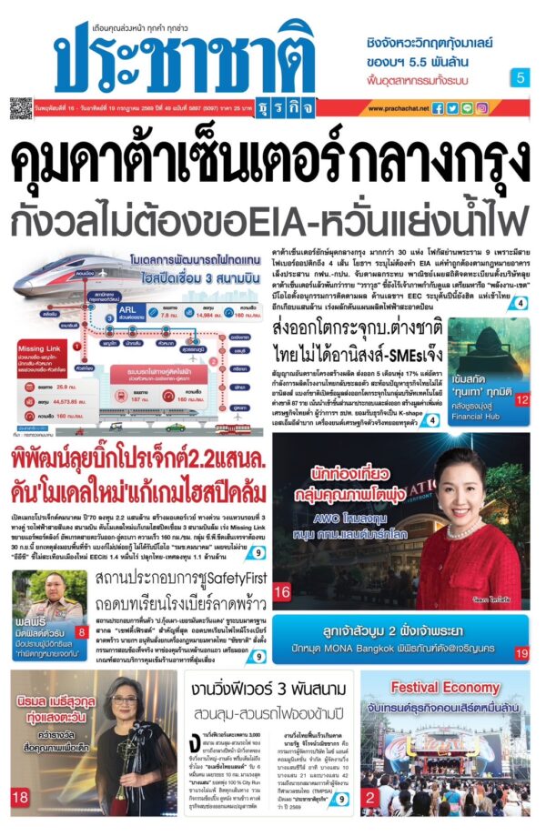 สมัครสมาชิก หนังสือพิมพ์ ประชาชาติธุรกิจ