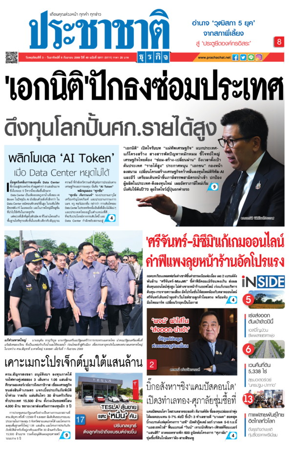 สมัครสมาชิก หนังสือพิมพ์ ประชาชาติธุรกิจ