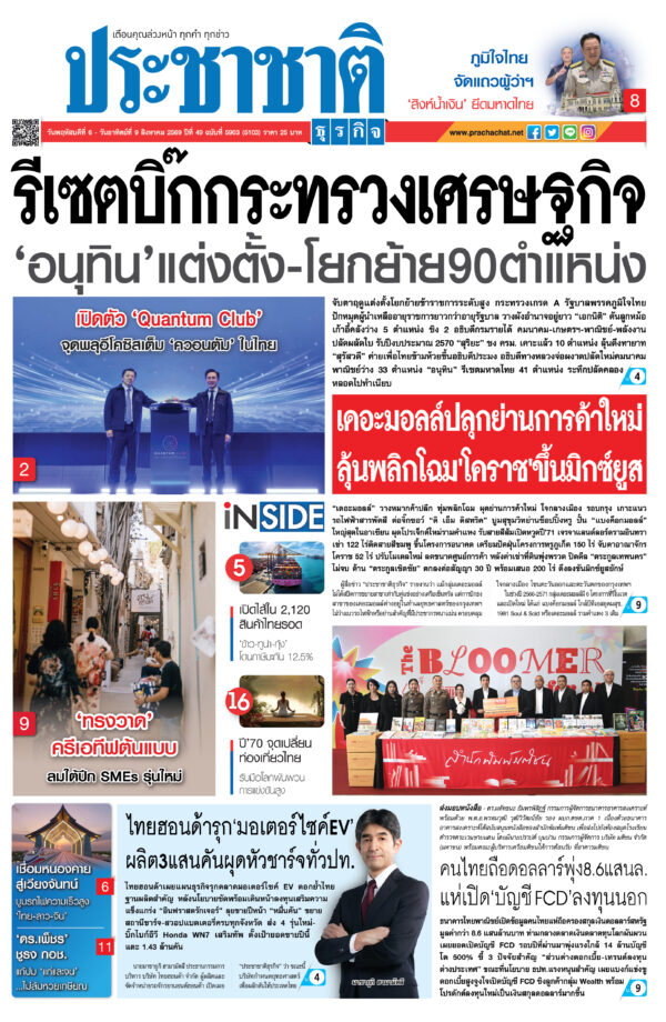 สมัครสมาชิก หนังสือพิมพ์ ประชาชาติธุรกิจ